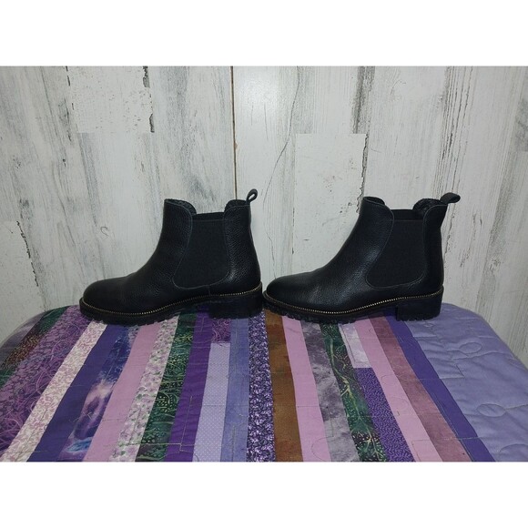 Fabianelli Women's Size 38 Black Leather Ankle Boots Made In Italy - Picture 6 of 11
